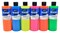 Sax Versatemp Heavy-Bodied Tempera Paint, 1 Pint Bottles, Assorted Fluorescent Neon Colors, Set of 6